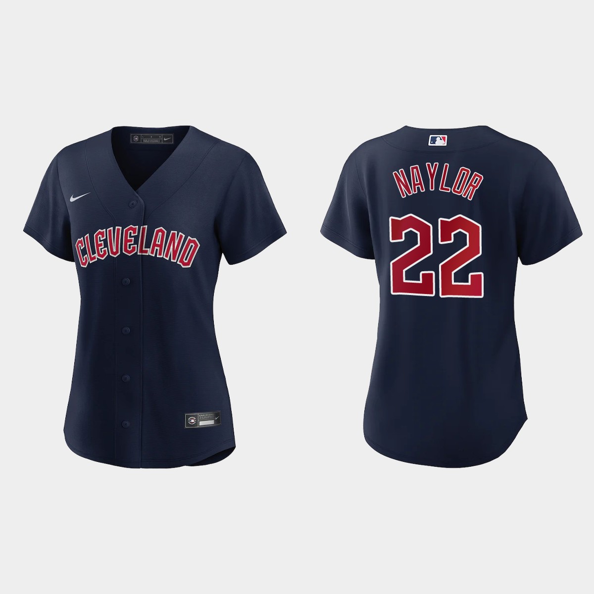 Women Cleveland Guardians Josh Naylor Navy Jersey