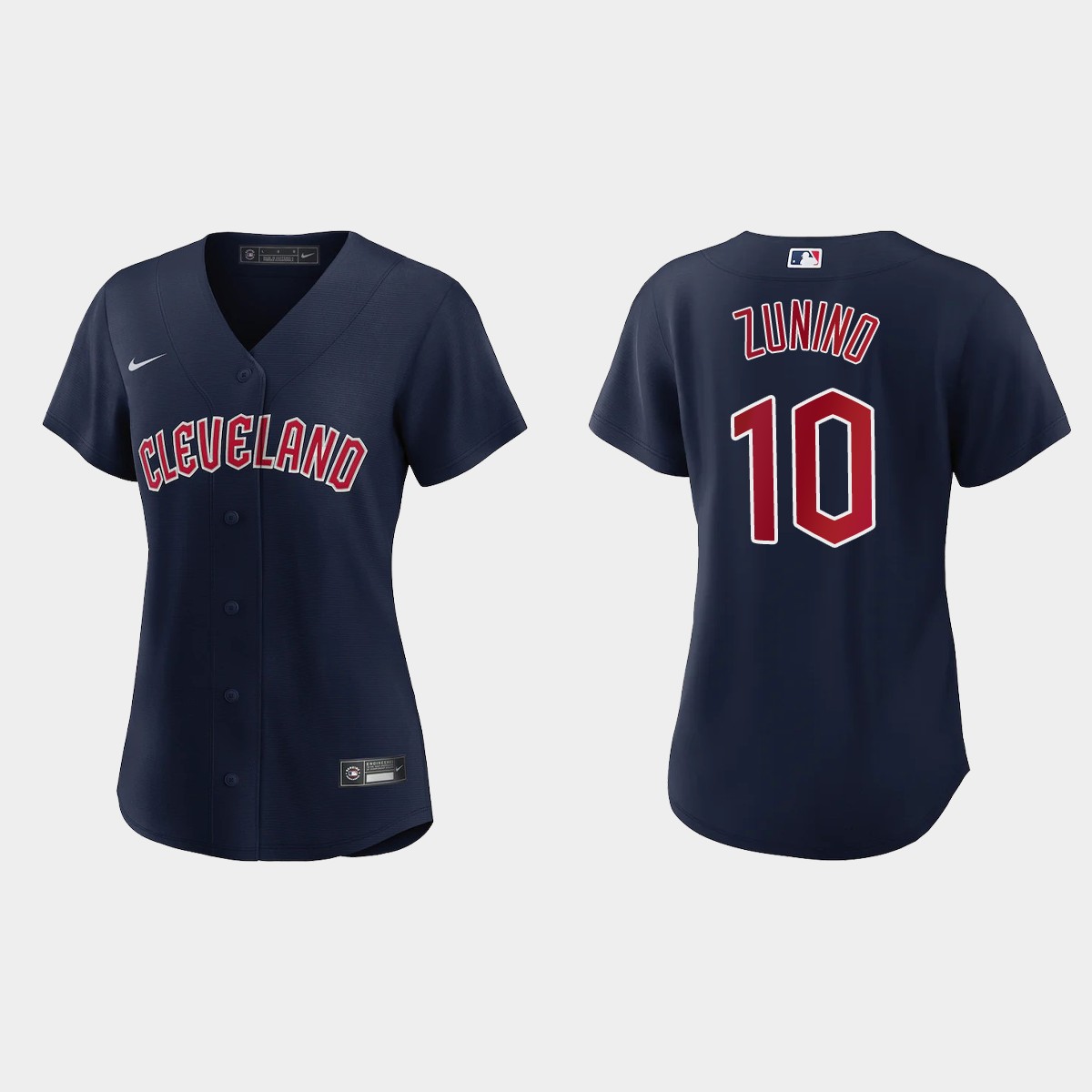 Women Cleveland Guardians Mike Zunino Navy Jersey