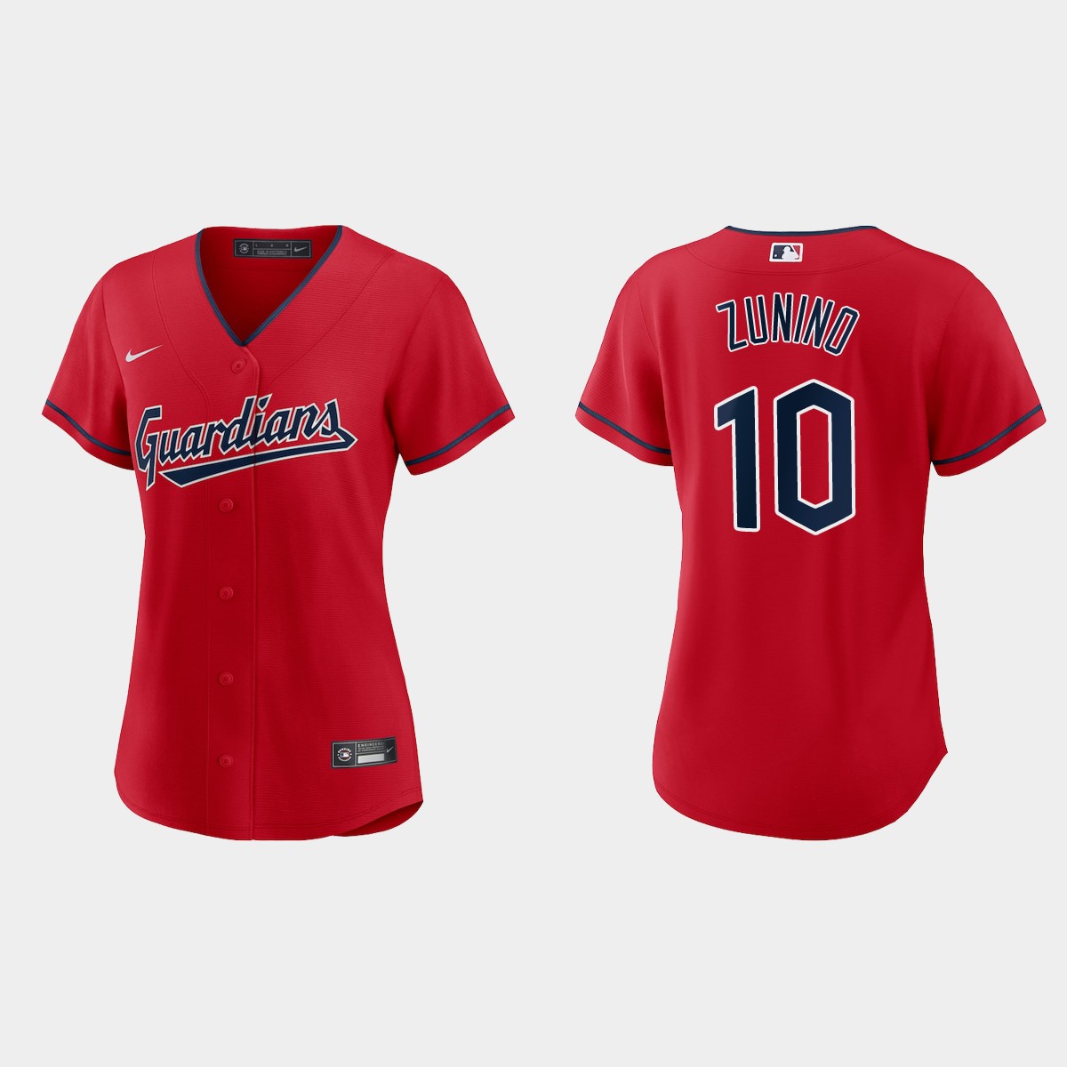 Women Cleveland Guardians Mike Zunino Red Jersey