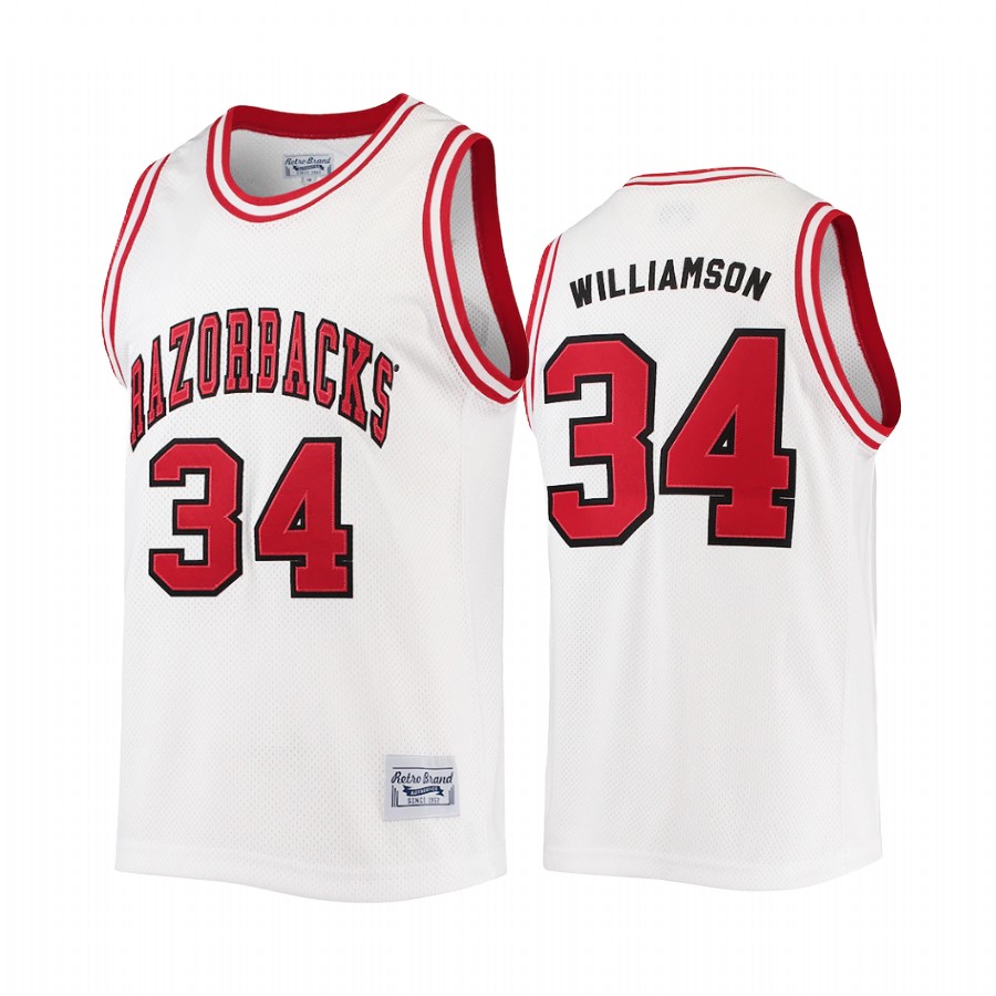 Women Corliss Williamson Arkansas Razorbacks White Jersey Commemorative Classic