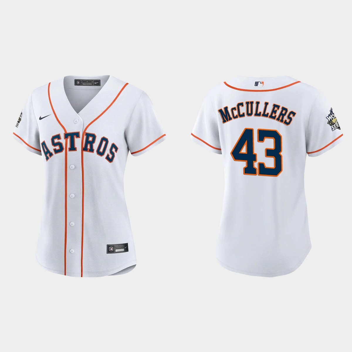 Women Houston Astros Lance McCullers White 2022 World Series Jersey