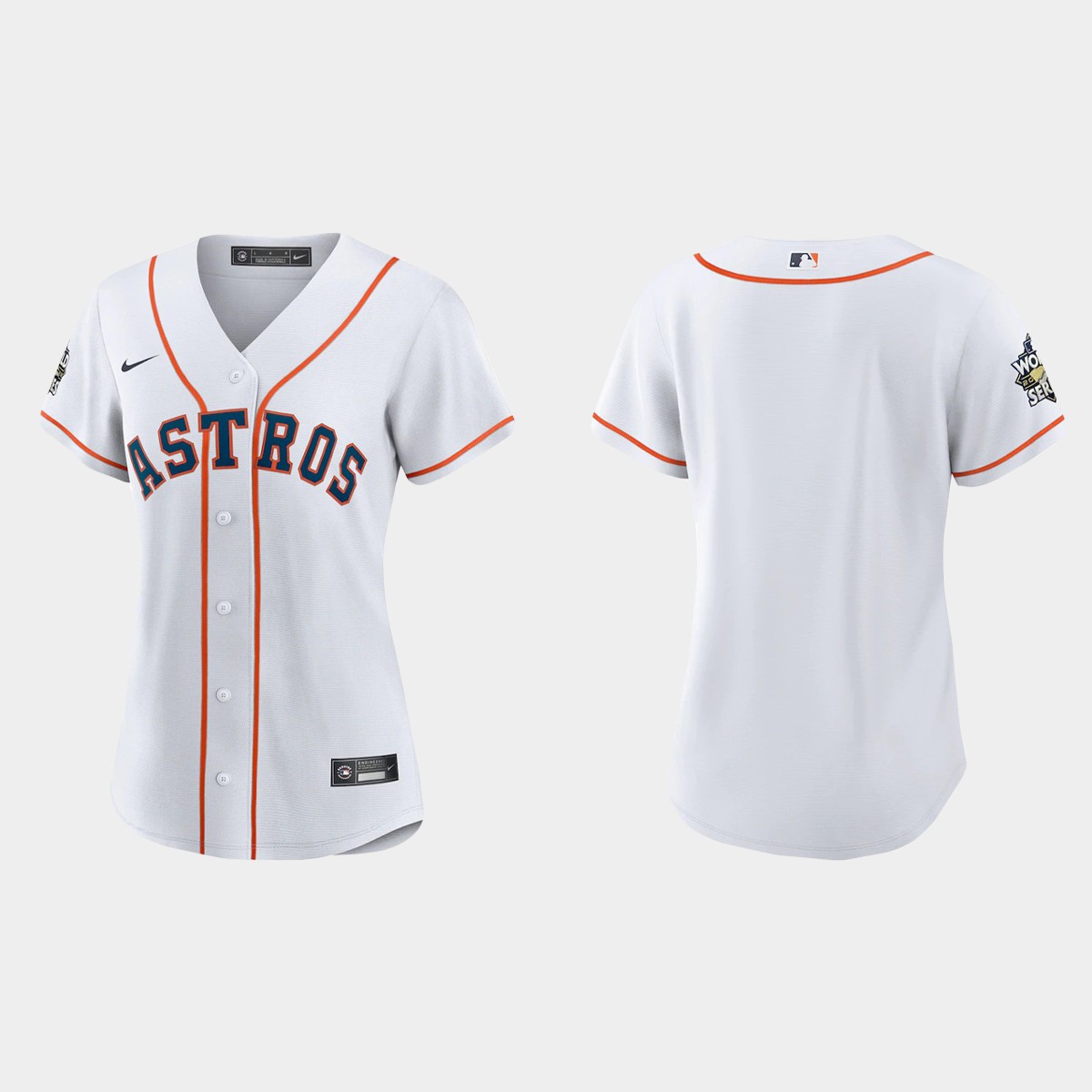 Women Houston Astros White 2022 World Series Jersey