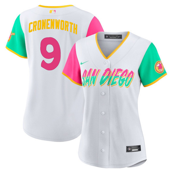 Women Jake Cronenworth San Diego Padres Flex Base "Vibrant" City Connect Jersey 2022 - All Stitched