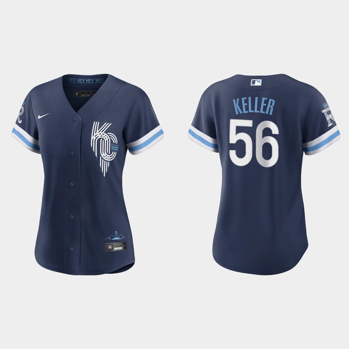 Women Kansas City Royals Brad Keller Navy 2022 City Connect Jersey