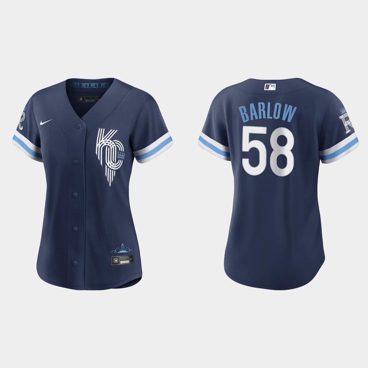 Women Kansas City Royals Scott Barlow Navy 2022 City Connect Jersey