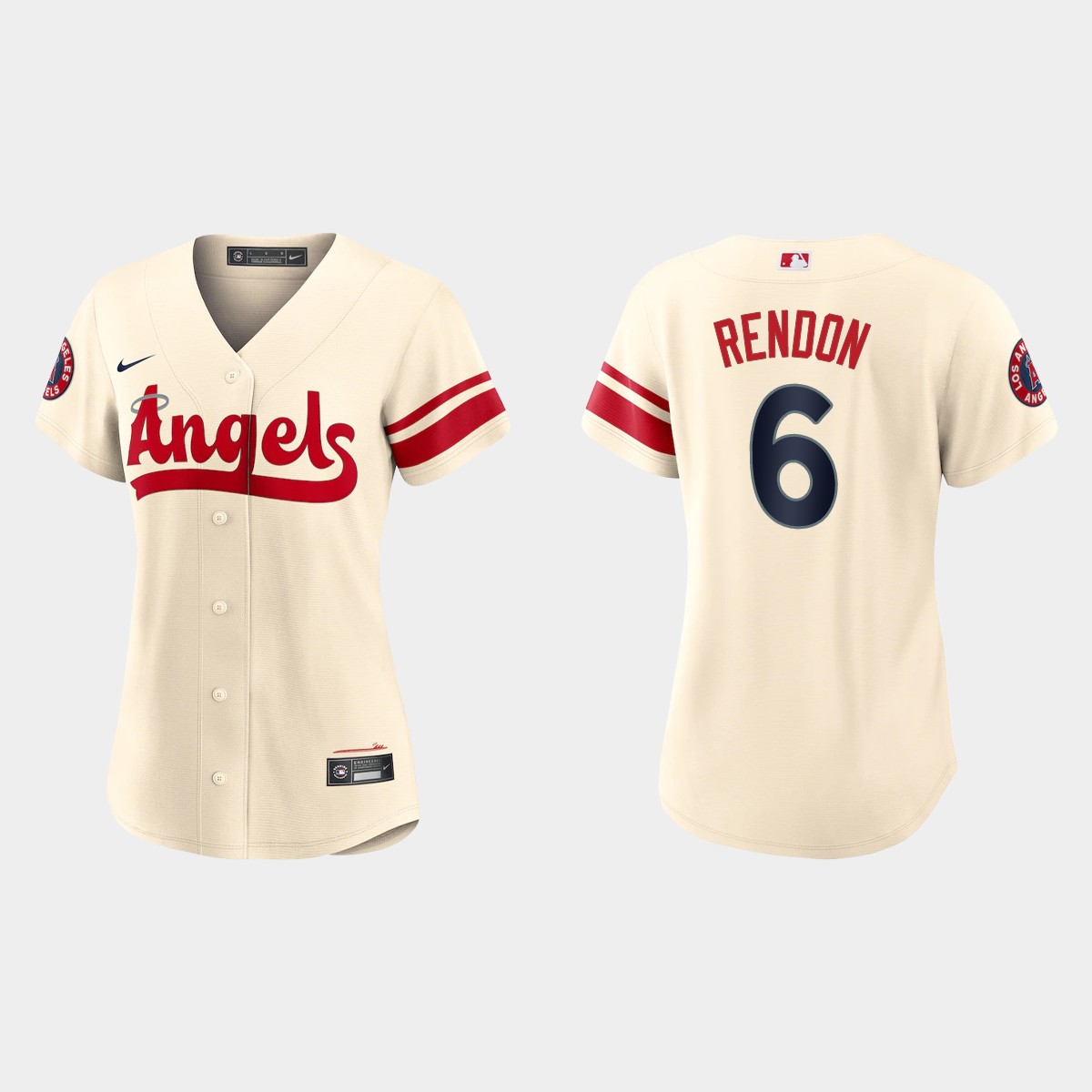 Women Los Angeles Angels Anthony Rendon Cream 2022 City Connect Jersey
