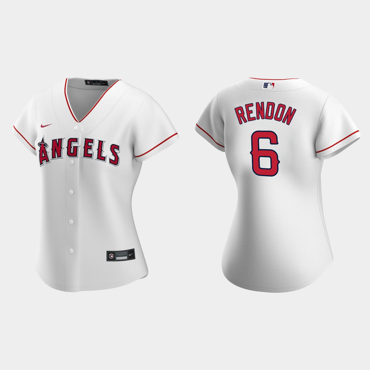 Women Los Angeles Angels Anthony Rendon White Home Jersey