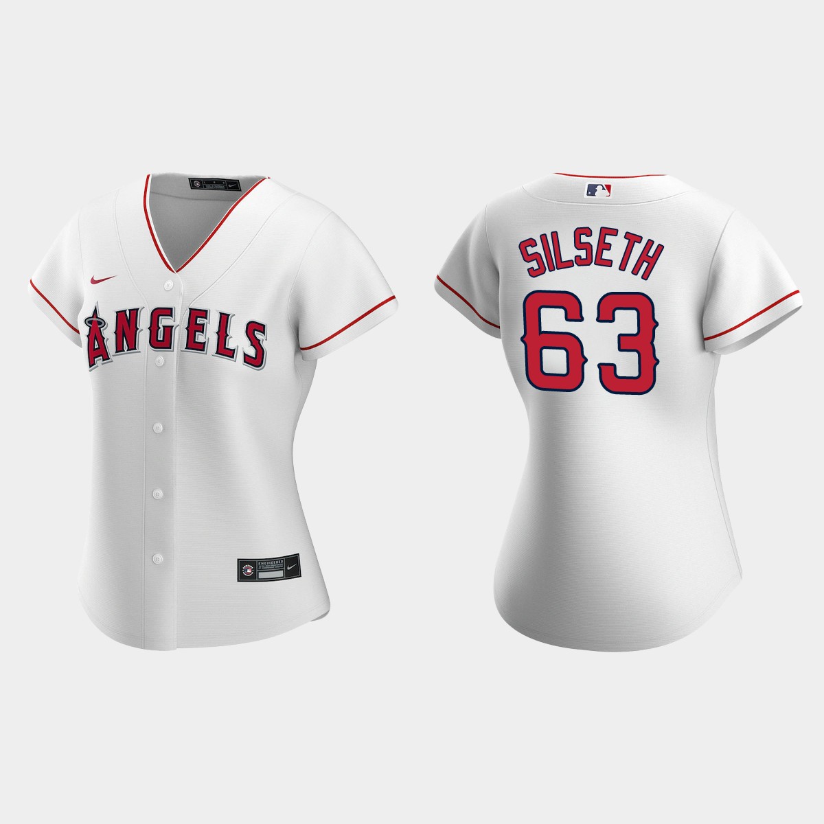 Women Los Angeles Angels Chase Silseth White Jersey