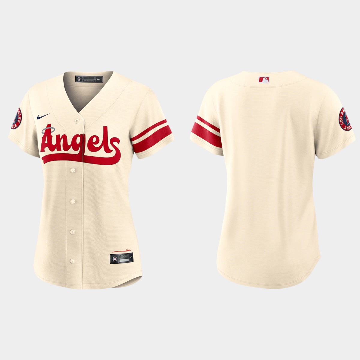 Women Los Angeles Angels Cream 2022 City Connect Team Jersey