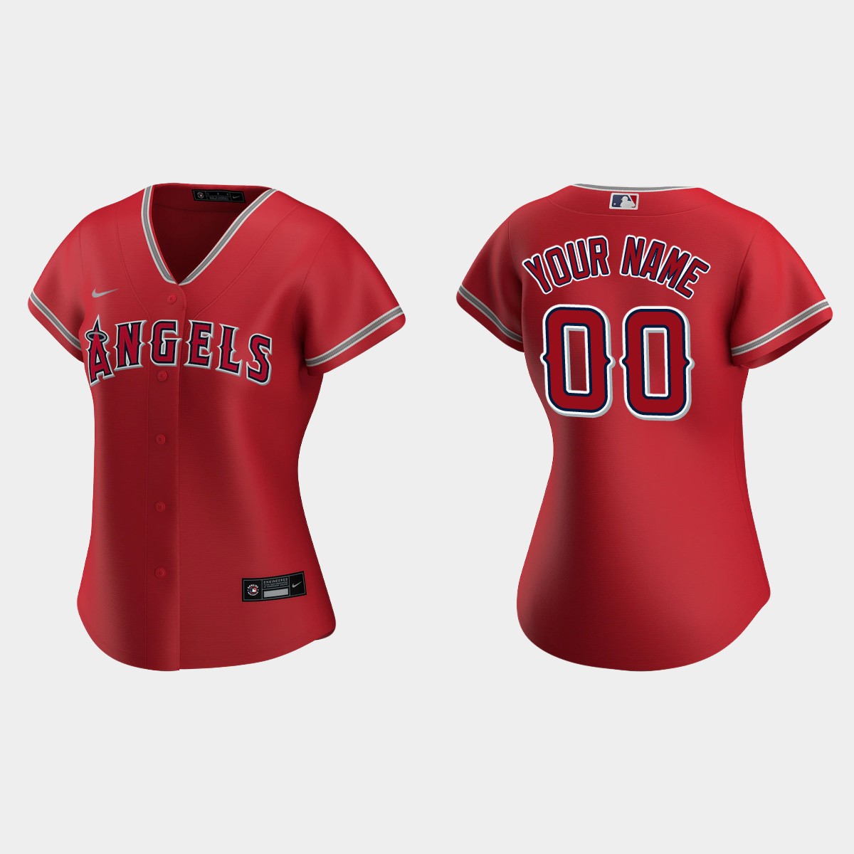 Women Los Angeles Angels Custom Red Jersey
