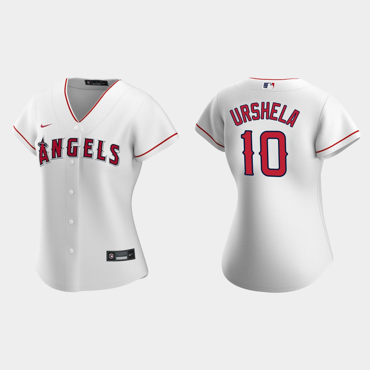 Women Los Angeles Angels Gio Urshela White Jersey