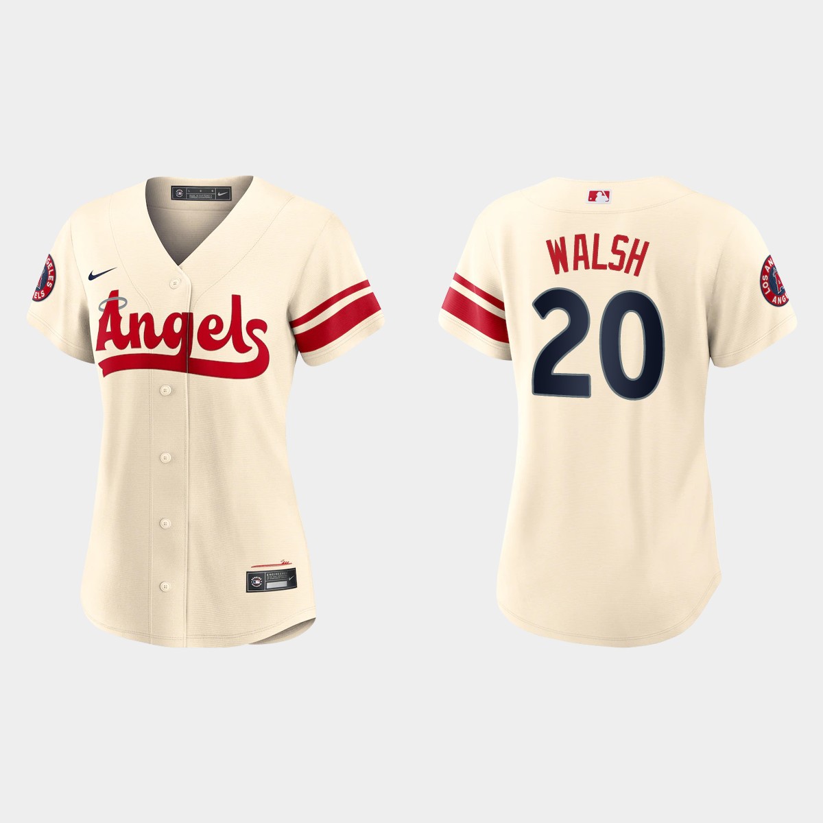 Women Los Angeles Angels Jared Walsh Cream 2022 City Connect Jersey