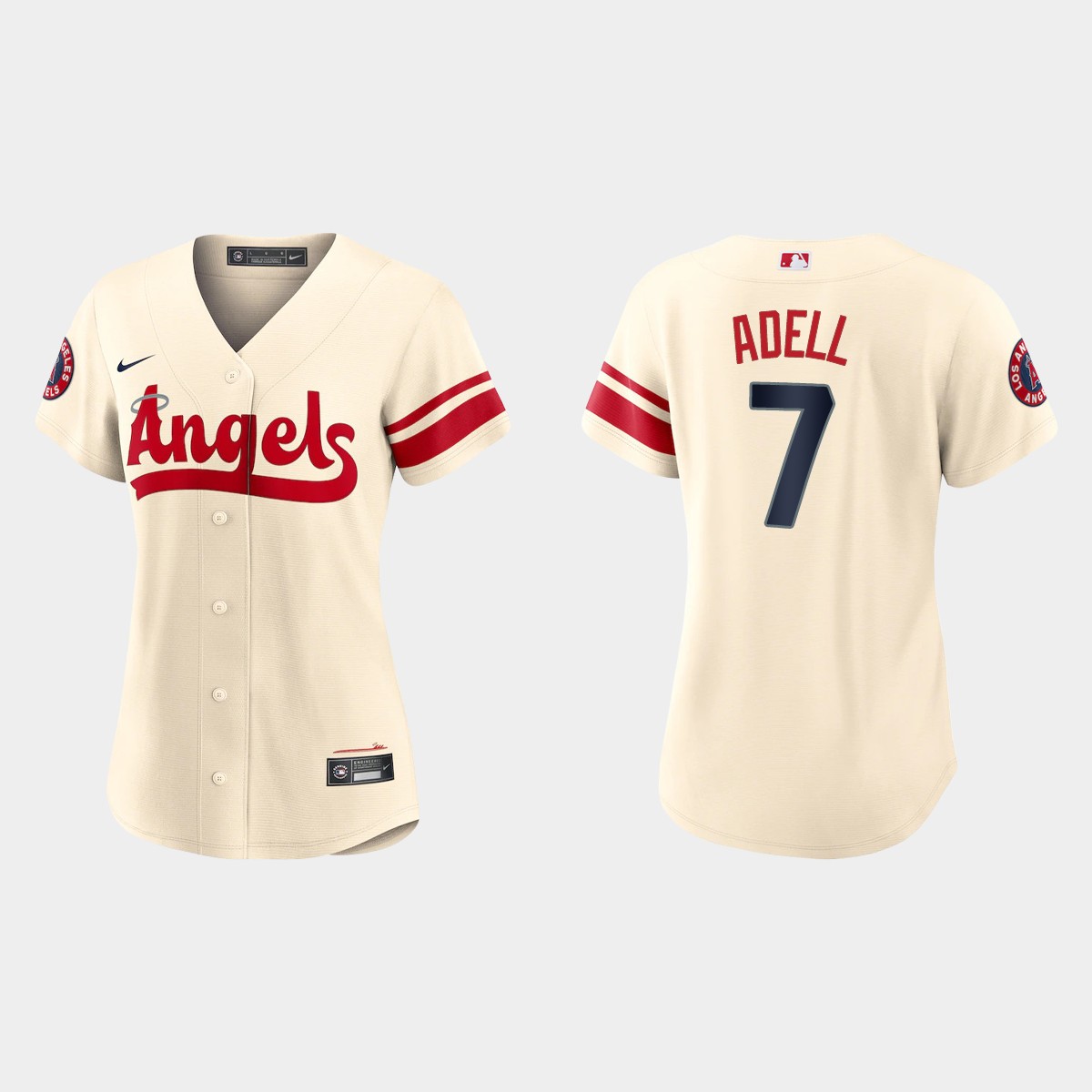 Women Los Angeles Angels Jo Adell Cream 2022 City Connect Jersey