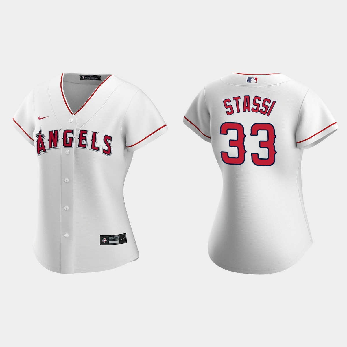 Women Los Angeles Angels Max Stassi White Home Jersey