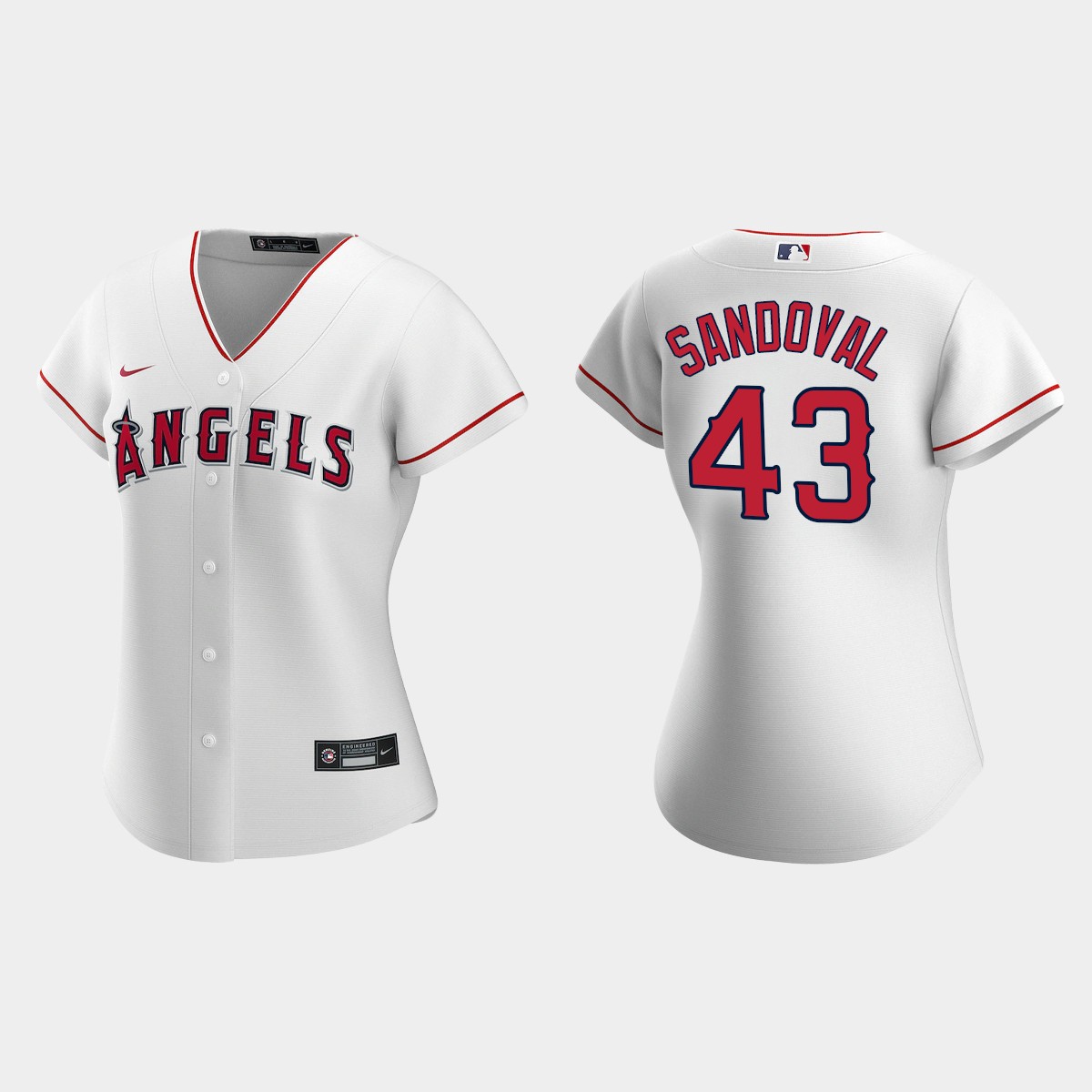 Women Los Angeles Angels Patrick Sandoval White Home Jersey