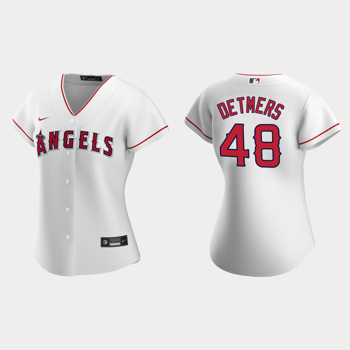Women Los Angeles Angels Reid Detmers White Home Jersey