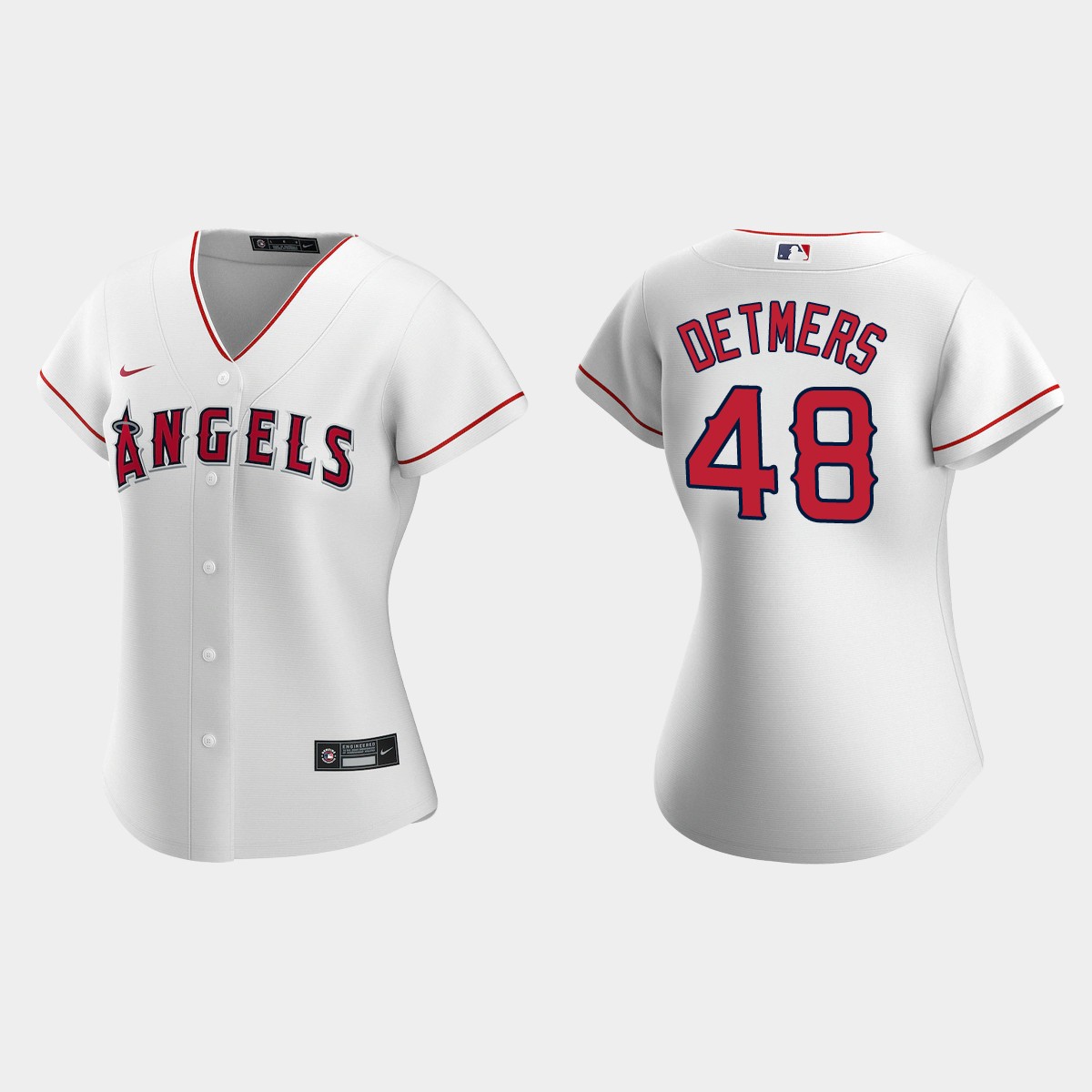 Women Los Angeles Angels Reid Detmers White Jersey
