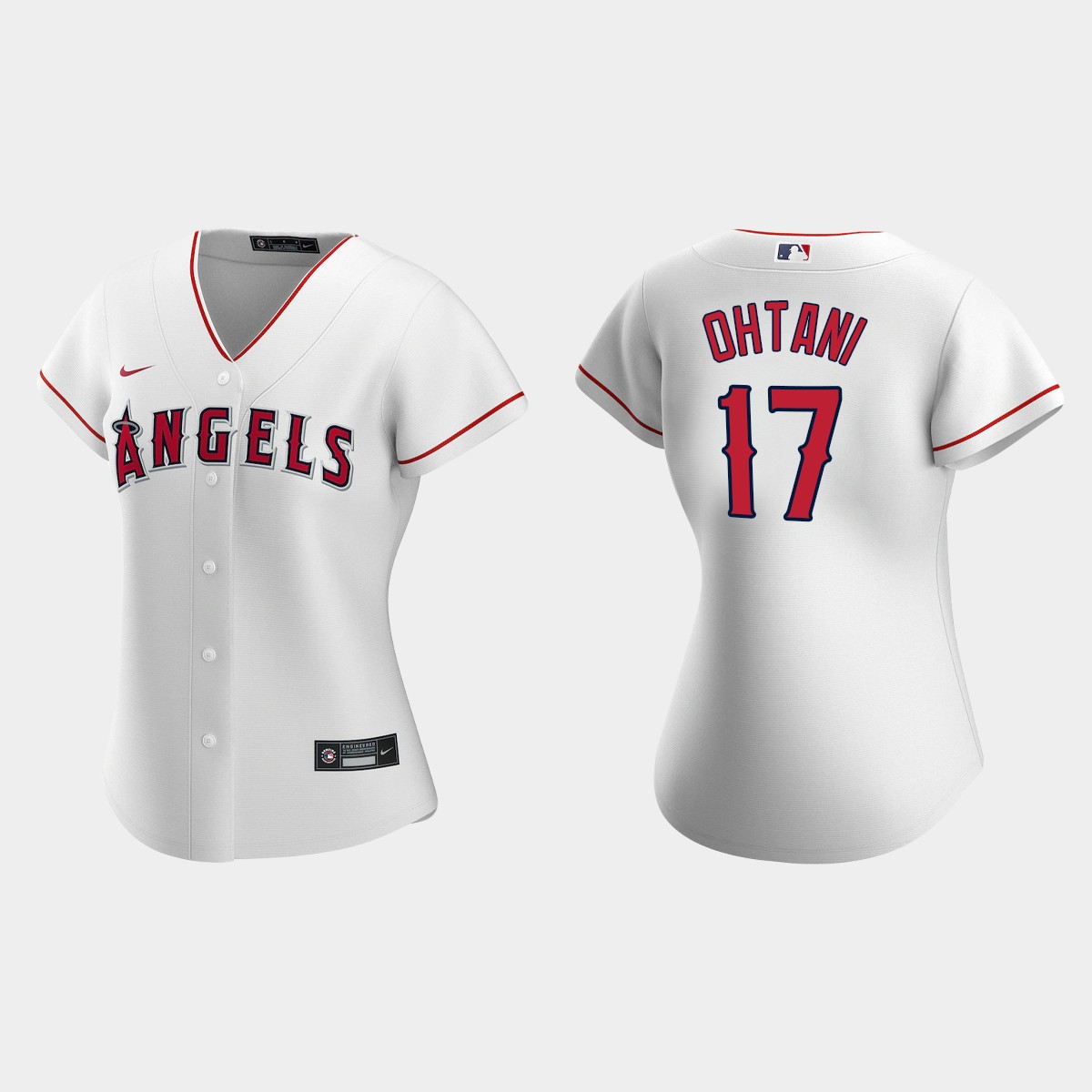 Women Los Angeles Angels Shohei Ohtani White Home Jersey