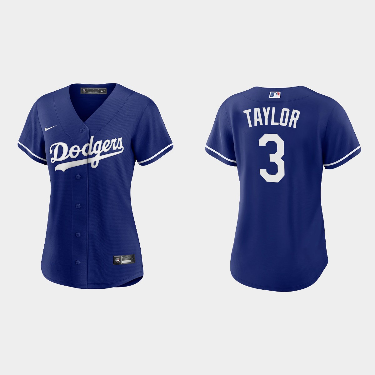 Women Los Angeles Dodgers Chris Taylor Royal Alternate Jersey