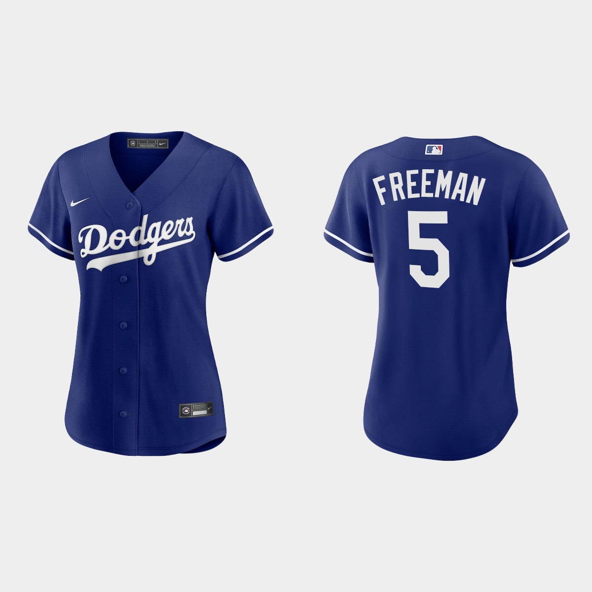 Women Los Angeles Dodgers Freddie Freeman Royal Alternate Jersey