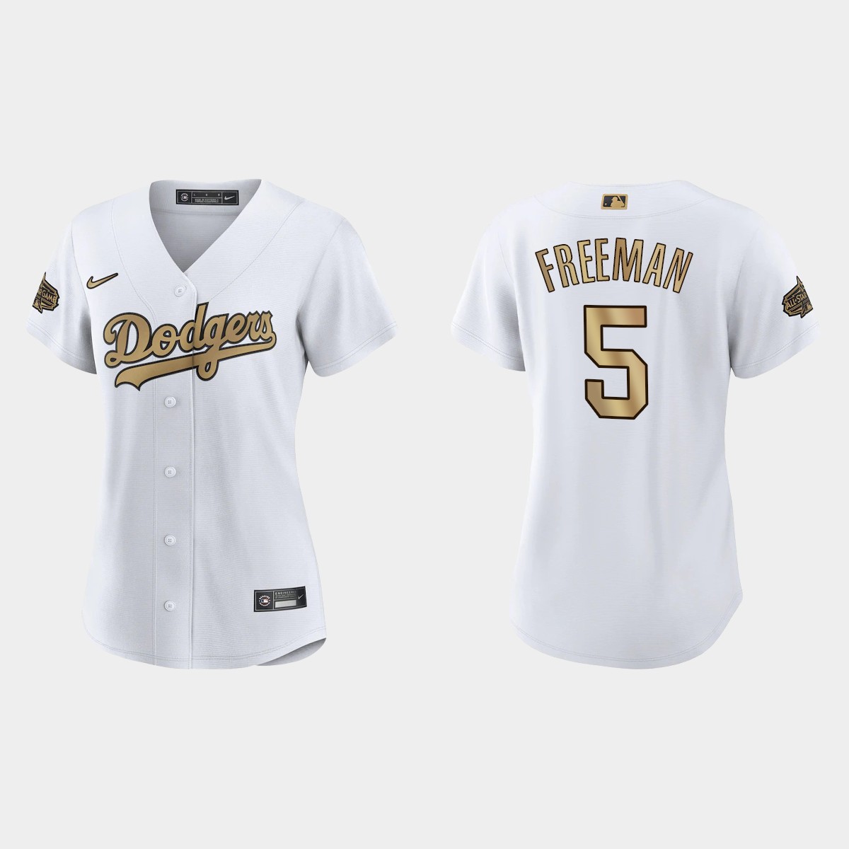 Women Los Angeles Dodgers Freddie Freeman White 2022 MLB All-Star Game Jersey