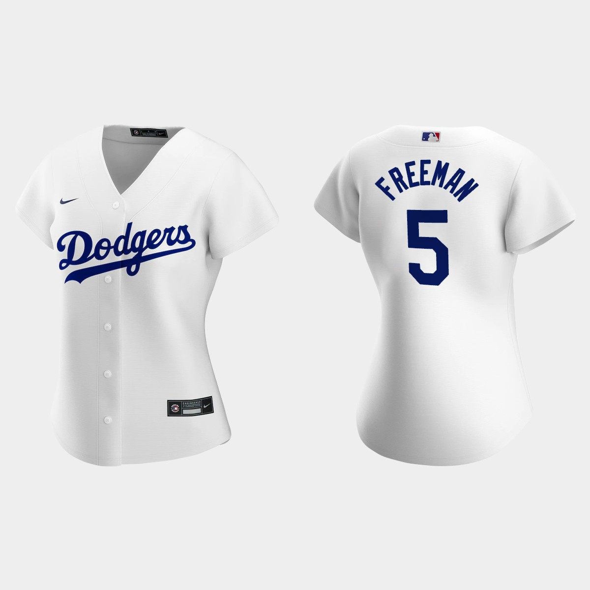 Women Los Angeles Dodgers Freddie Freeman White Home Jersey