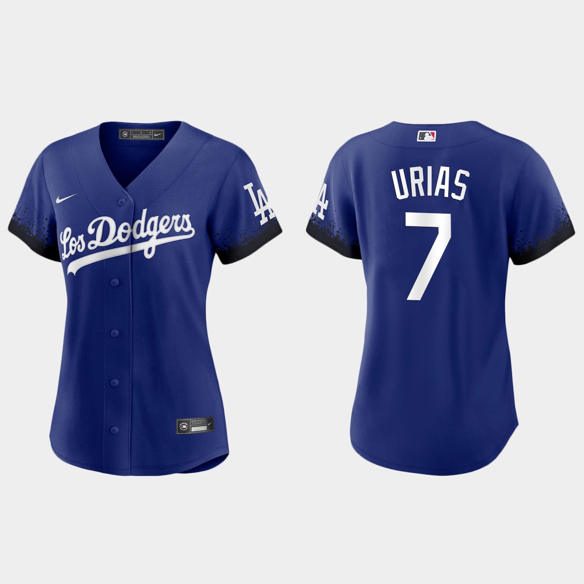Women Los Angeles Dodgers Julio Urias Royal 2021 City Connect Jersey