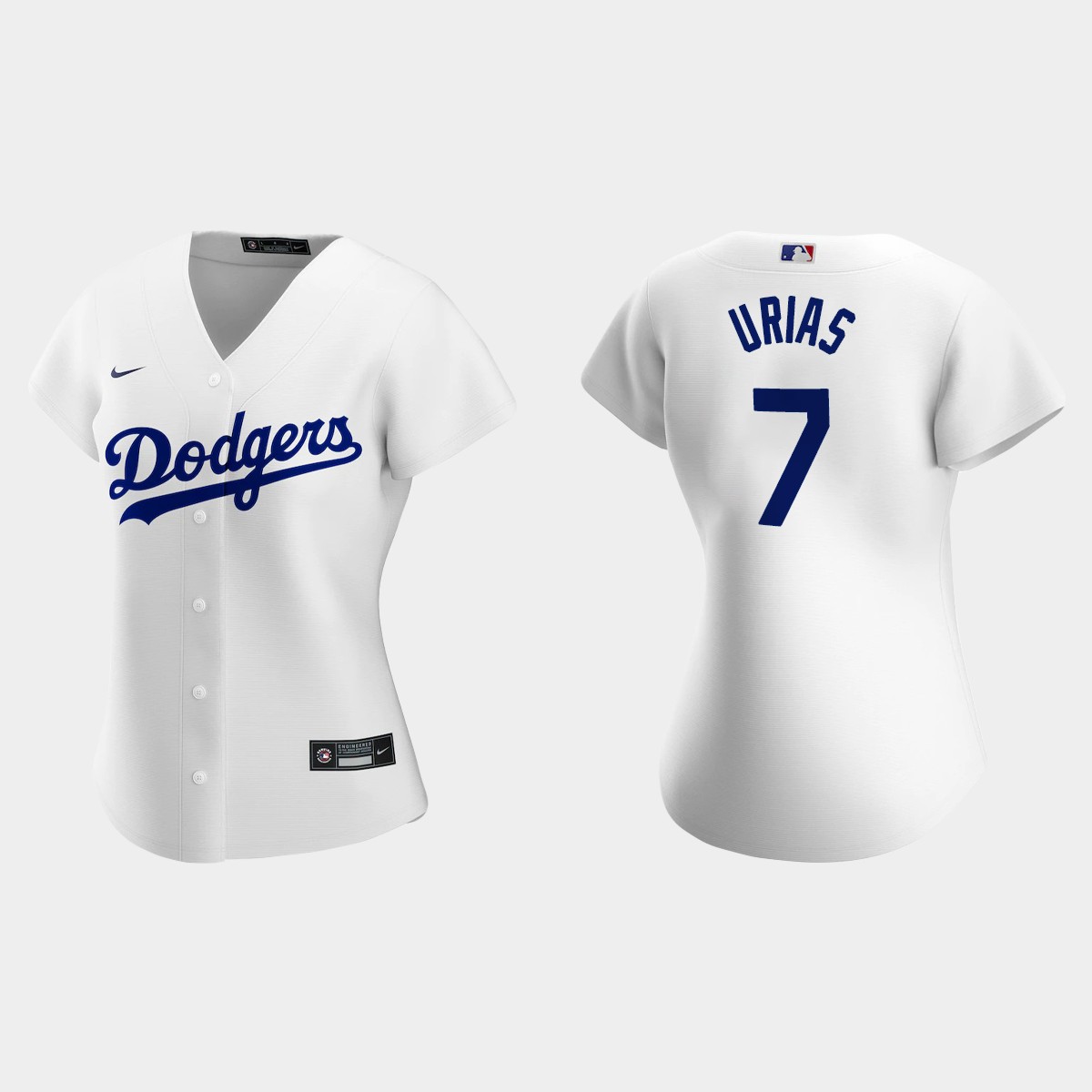 Women Los Angeles Dodgers Julio Urias White Home Jersey