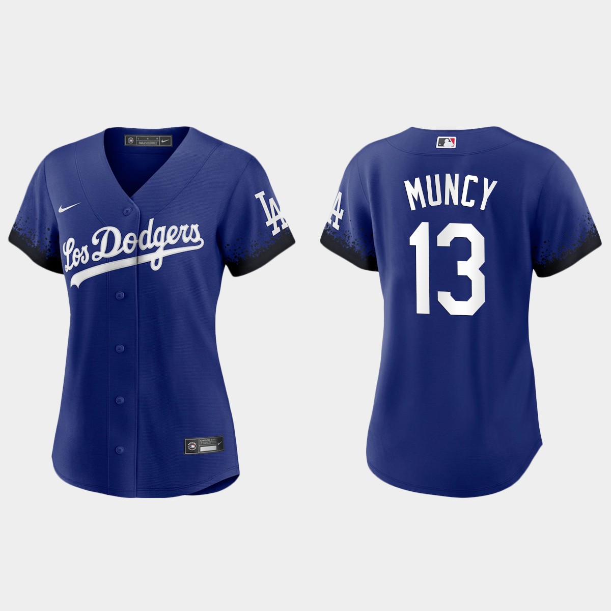 Women Los Angeles Dodgers Max Muncy Royal 2021 City Connect Jersey