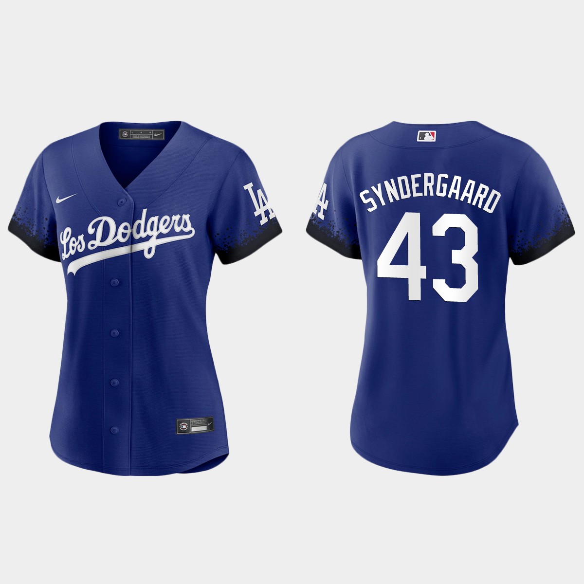 Women Los Angeles Dodgers Noah Syndergaard Royal City Connect Jersey