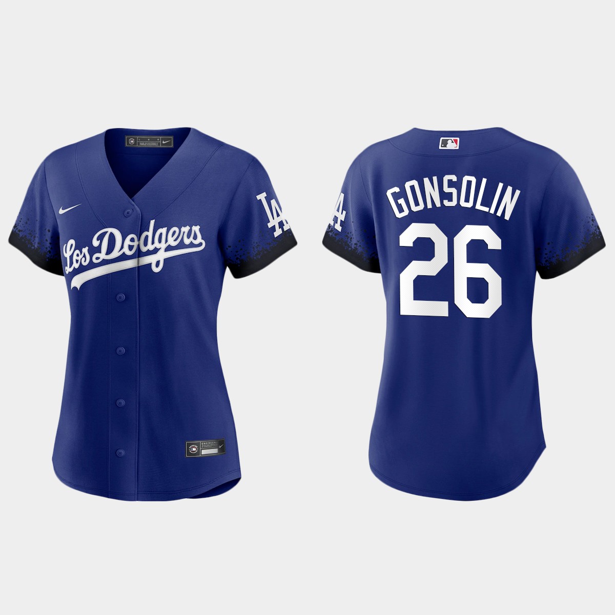 Women Los Angeles Dodgers Tony Gonsolin Royal 2021 City Connect Jersey