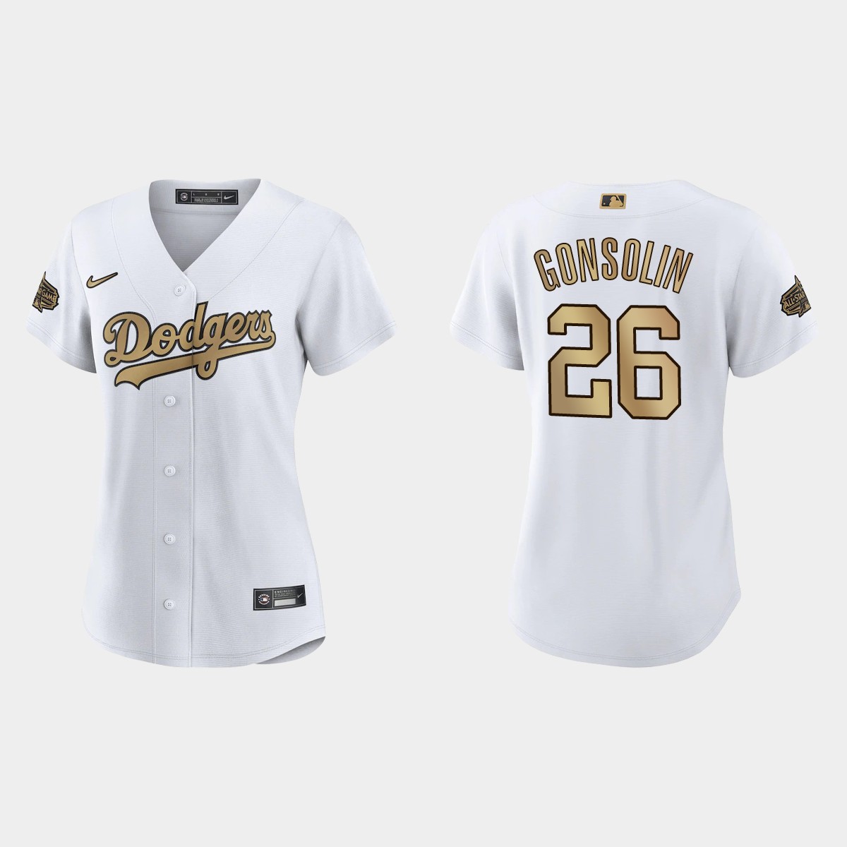 Women Los Angeles Dodgers Tony Gonsolin White 2022 MLB All-Star Game Jersey