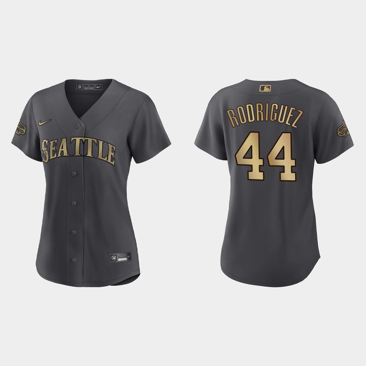 Women Seattle Mariners Julio Rodriguez Charcoal 2022 MLB All-Star Game Jersey