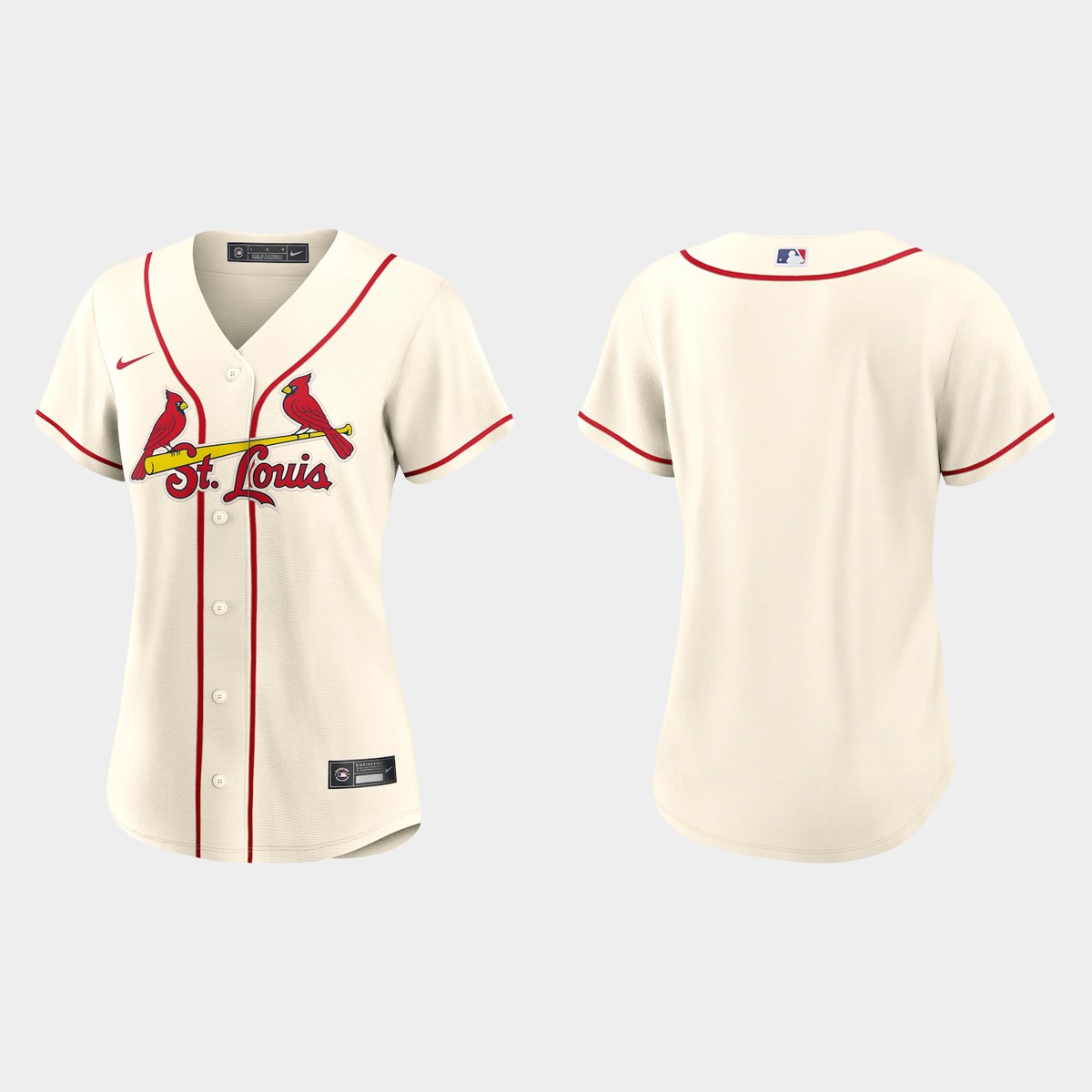 Women St. Louis Cardinals Cream Jersey
