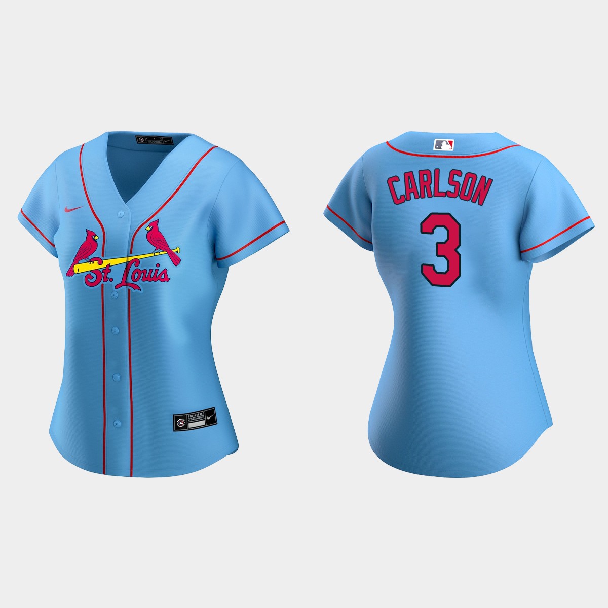 Women St. Louis Cardinals Dylan Carlson Blue Jersey