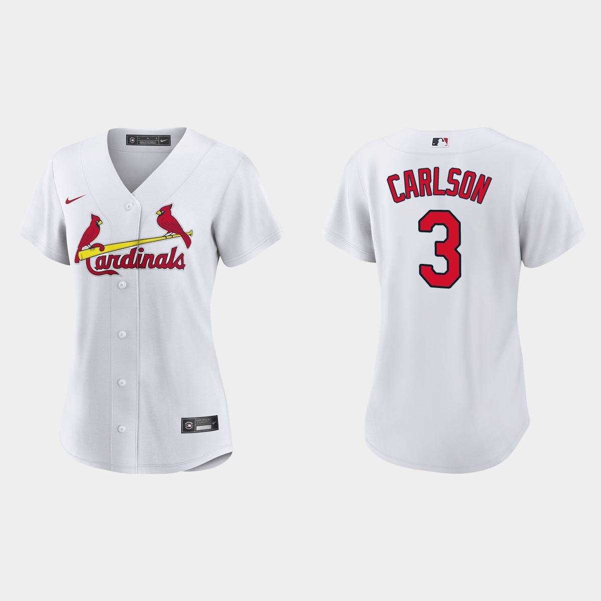 Women St. Louis Cardinals Dylan Carlson White Jersey