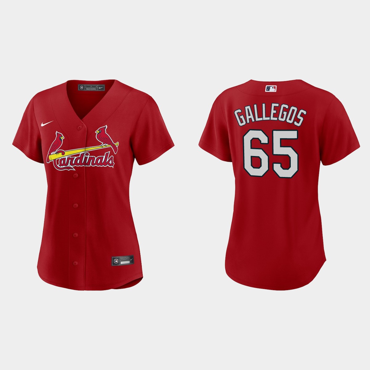 Women St. Louis Cardinals Giovanny Gallegos Red Jersey