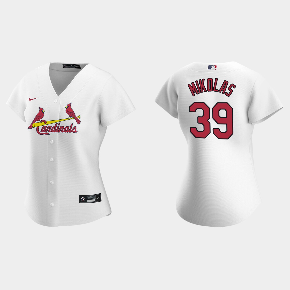 Women St. Louis Cardinals Miles Mikolas White 2020 Home Jersey