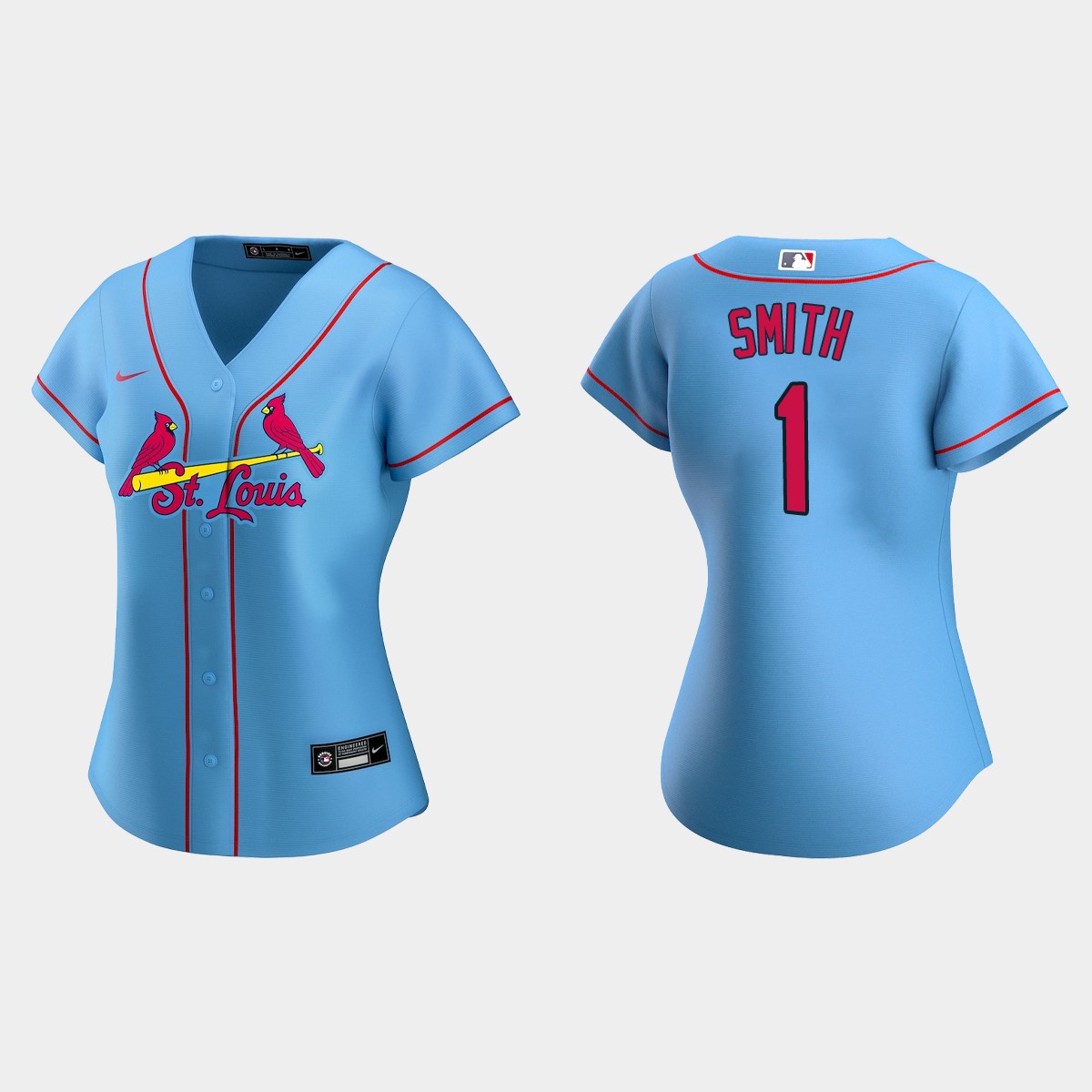 Women St. Louis Cardinals Ozzie Smith Blue Jersey