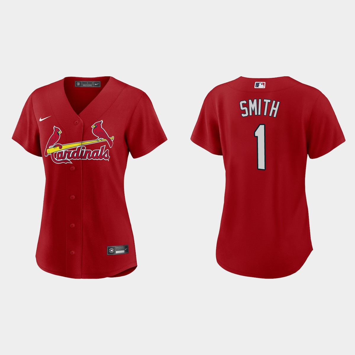 Women St. Louis Cardinals Ozzie Smith Red Jersey