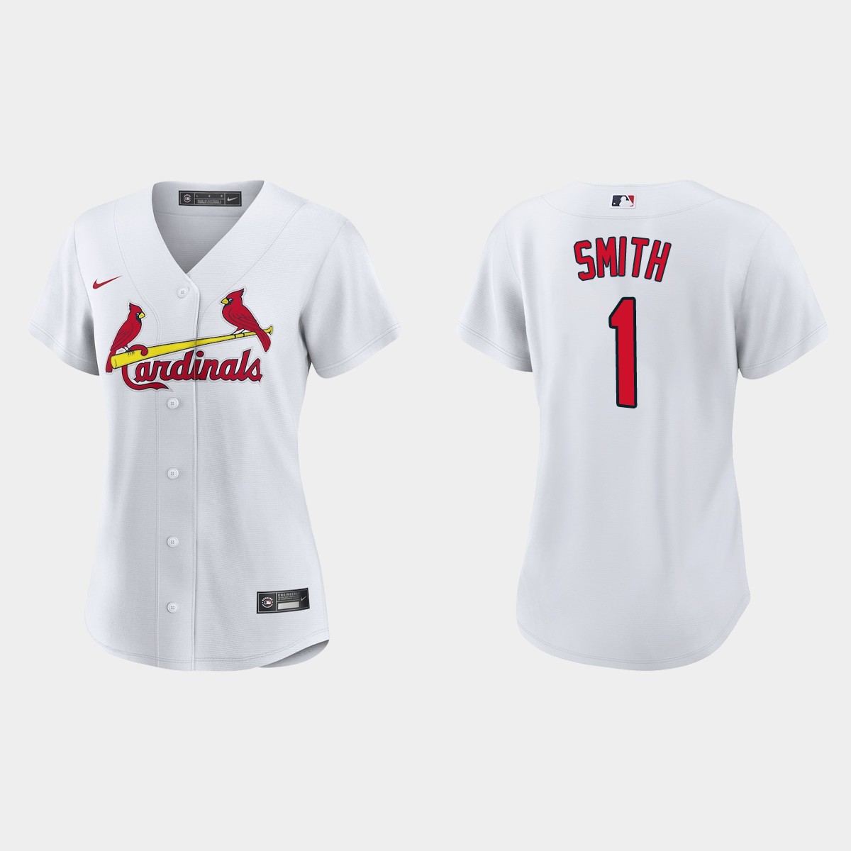 Women St. Louis Cardinals Ozzie Smith White Jersey