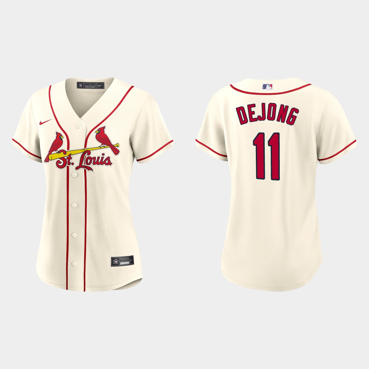 Women St. Louis Cardinals Paul DeJong Cream Jersey