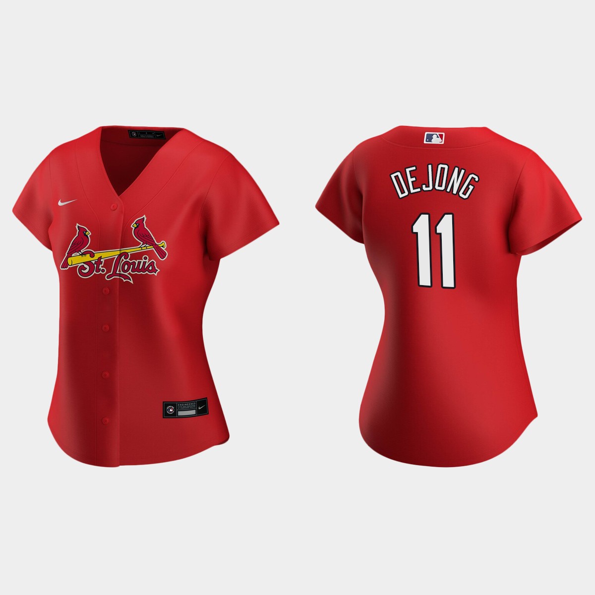 Women St. Louis Cardinals Paul DeJong Red 2020 Alternate Jersey