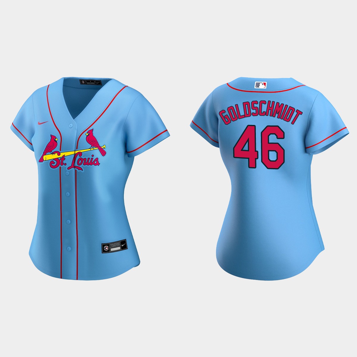 Women St. Louis Cardinals Paul Goldschmidt Blue Jersey