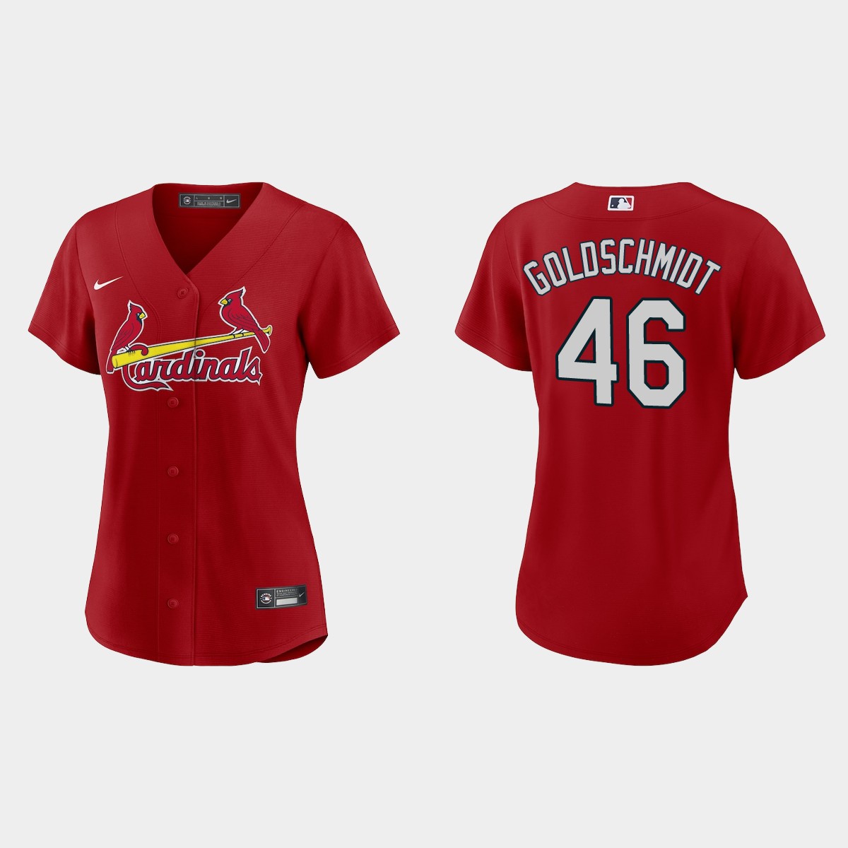 Women St. Louis Cardinals Paul Goldschmidt Red Jersey
