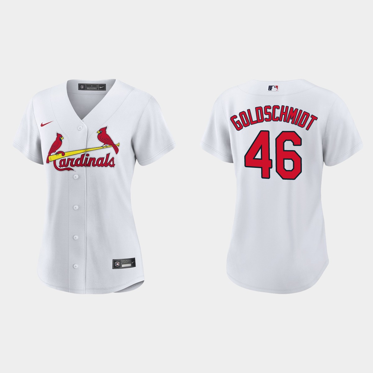 Women St. Louis Cardinals Paul Goldschmidt White Jersey