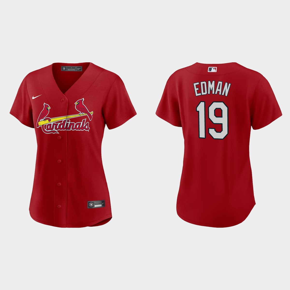 Women St. Louis Cardinals Tommy Edman Red Jersey