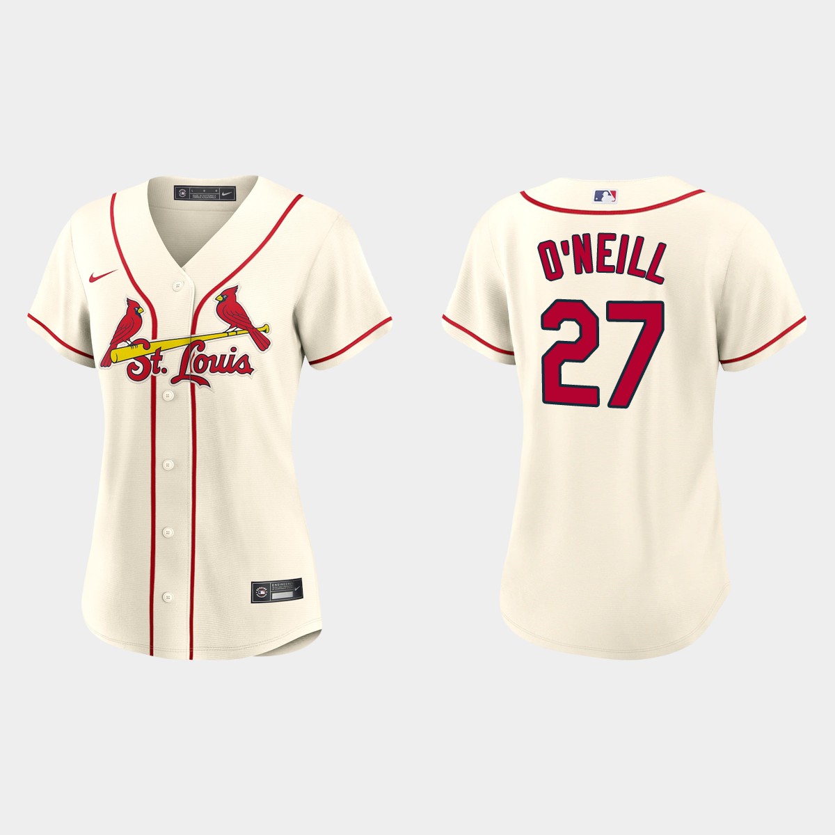 Women St. Louis Cardinals Tyler O'Neill Cream Jersey
