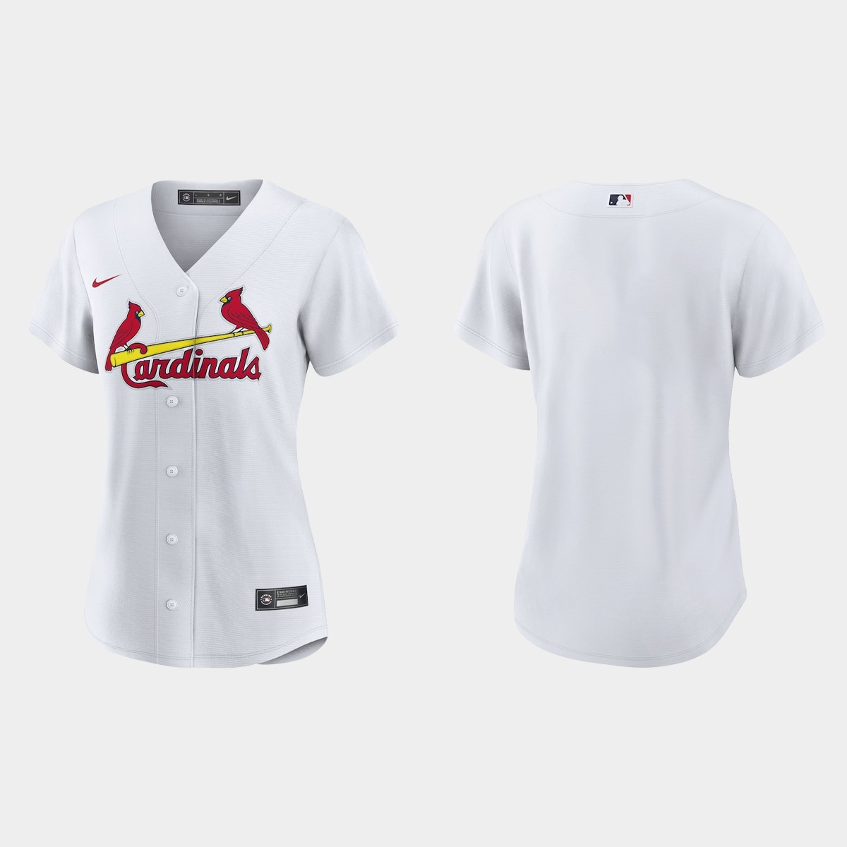 Women St. Louis Cardinals White Jersey