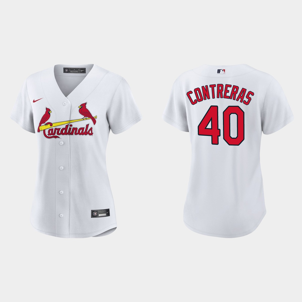 Women St. Louis Cardinals Willson Contreras White Jersey